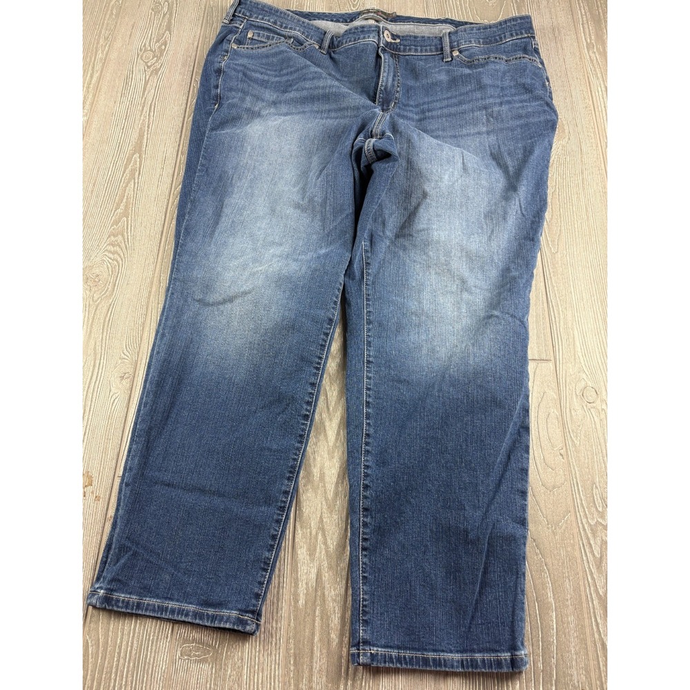Torrid Denim Jeans Sz 24R Women's Blue Stretch Straight Pants Inseam 29